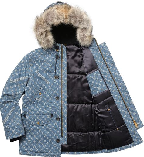 louis vuitton blue parka|Louis Vuitton wool jacket.